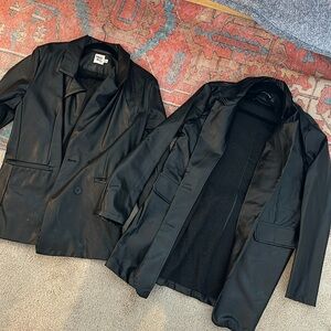 Princess Polly and pretty little thing leather blazers